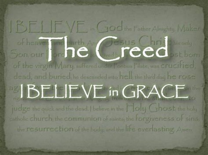'I believe in grace and change'