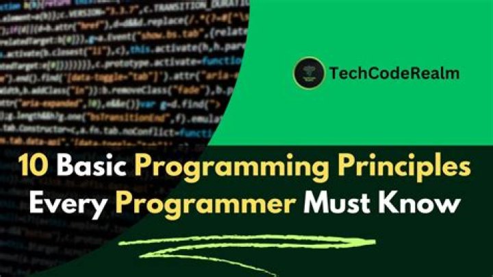 10 Basic Programming Principles Every Programmer Must Know
