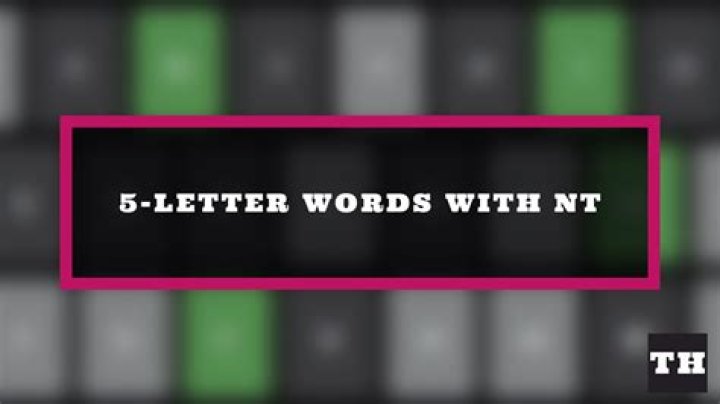 5 Letter Words Ending in NT – Wordle Game Help