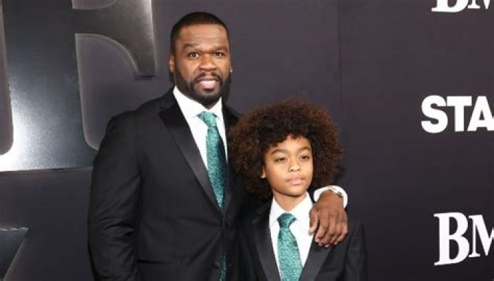 50 CENT AND SON WEAR MATCHING OUTFITS TO ‘BMF’ PREMIERE