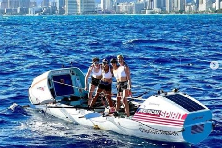 All-female crew break Pacific record rowing from San Francisco to Hawaii