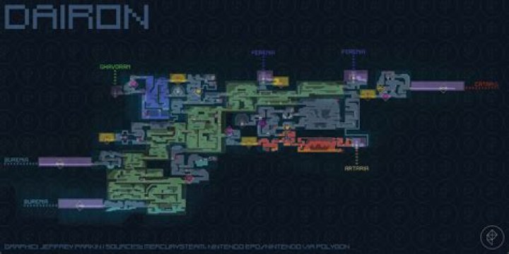 All Metroid Dread maps - Polygon