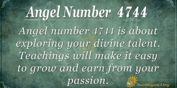 Angel Number 4744 Meaning And Significance