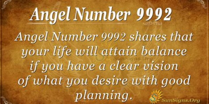 Angel Number 9992 Meaning And Significance