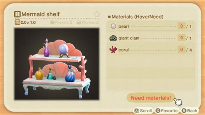 Animal Crossing: New Horizons Pascal mermaid DIY recipe guide