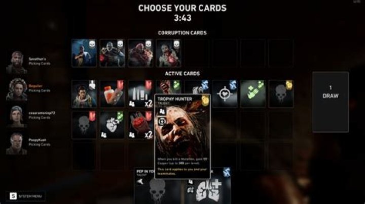 Back 4 Blood cards guide