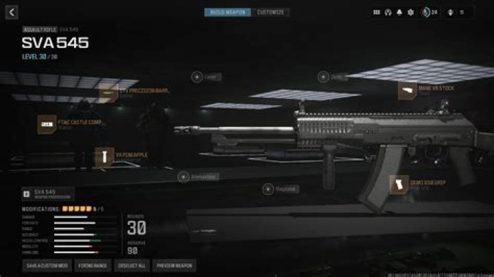 Best SVA 545 loadout, class build in MW3