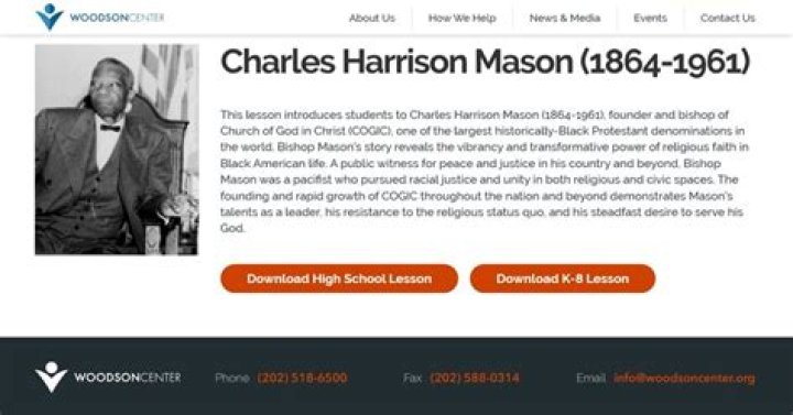 Charles Harrison Mason: His Life And Legacy With A Focus On His Spouse
