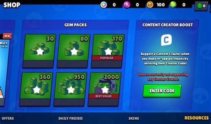 Complete list of creator codes in Brawl Stars