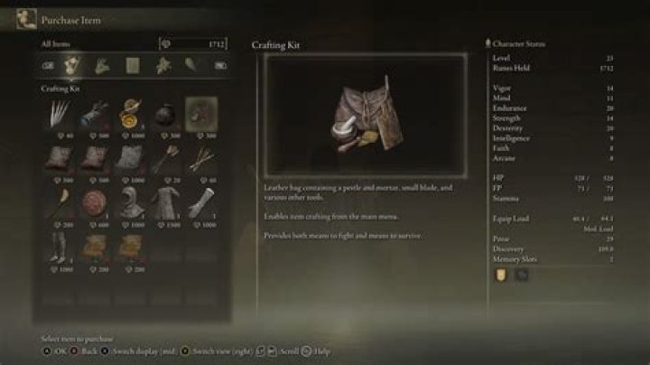 Crafting and Cookbooks in Elden Ring