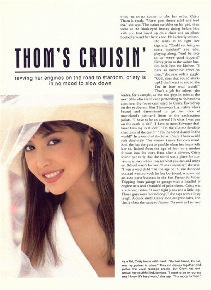 Cristy Thom: A Playmate's Journey Through Fame And Beyond