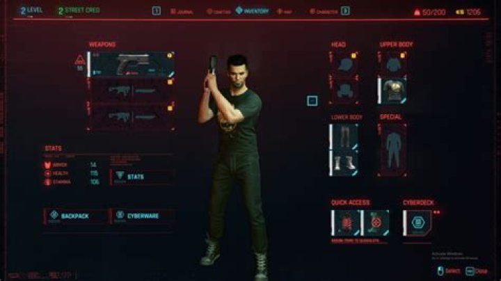 Cyberpunk 2077: How to Open Inventory & Backpack