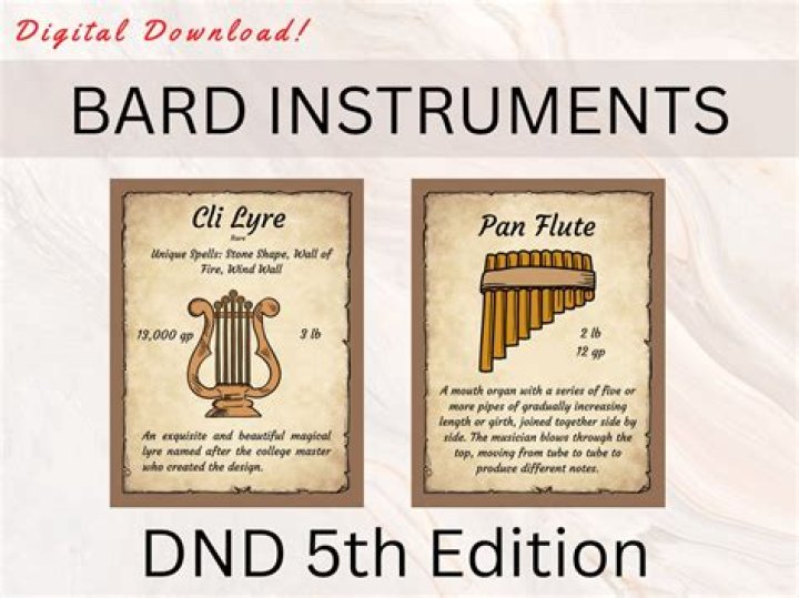 D&D 5E - Bard's Instrument