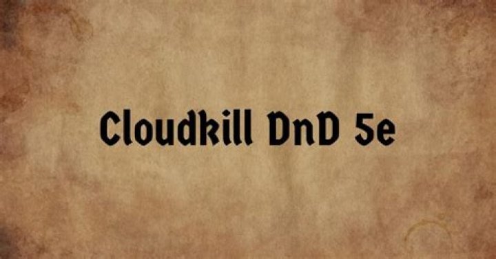 D&D 5E - Cloudkill when you play it RAW