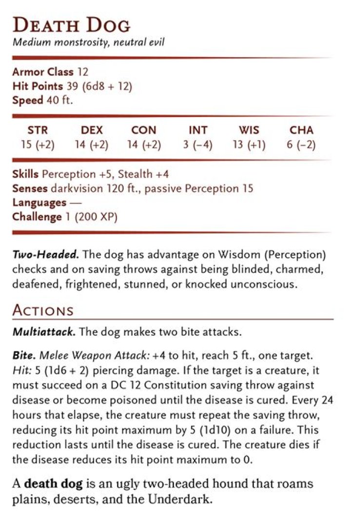 D&D 5E - Death dog hunt ideas?