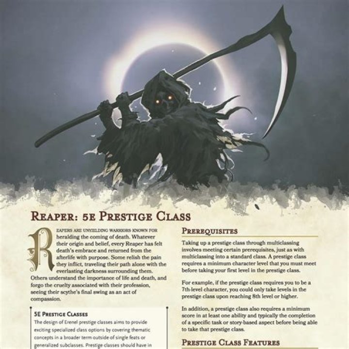 Dark Reaper Prestige Class (formerly Grim Reaper)