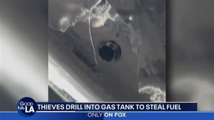 Desperate thieves drilling into car tanks to steal gas