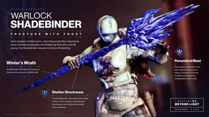 Destiny 2: Beyond Light - Warlock Stasis abilities list