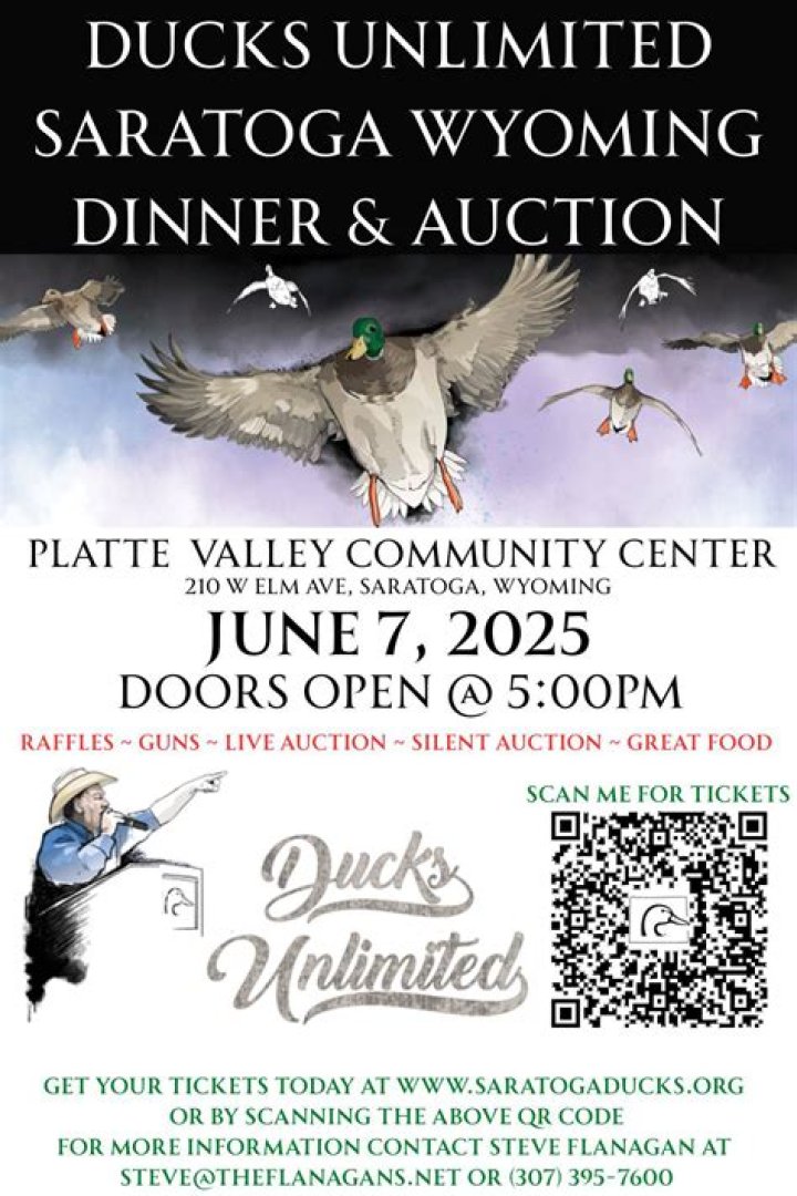 	DUCKS UNLIMITED DINNER, AUCTION; THOUSAND PLUS CLUB WORLD WAR II PARTY	