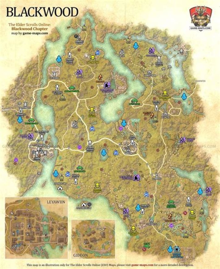 Elder Scrolls Online Blackwood: Map Explained
