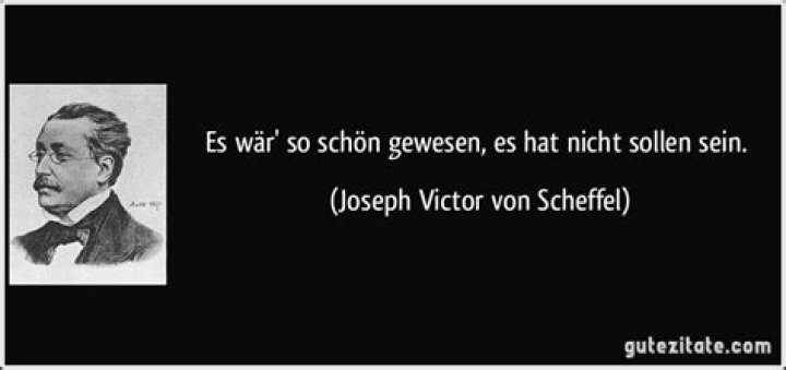 „Es hat nicht sollen sein“