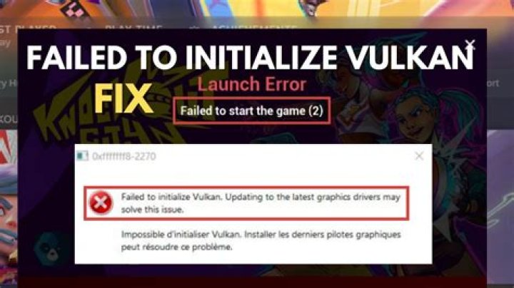 Failed to Initialize Vulkan Knockout City: How to Fix