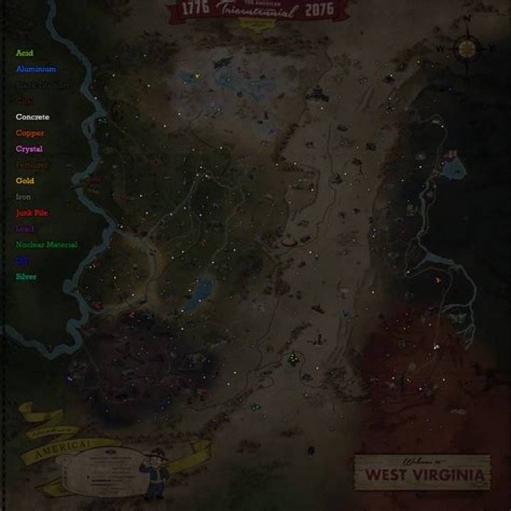 Fallout 76: All Lead Deposit Locations