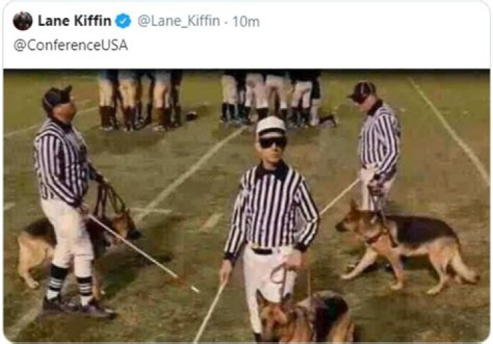 	FAU’s Lane Kiffin fined $5,000 for blind refs tweet	