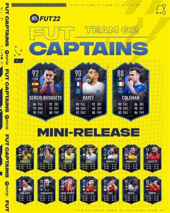 FIFA 22 FUT Captains Team 2 Release Date