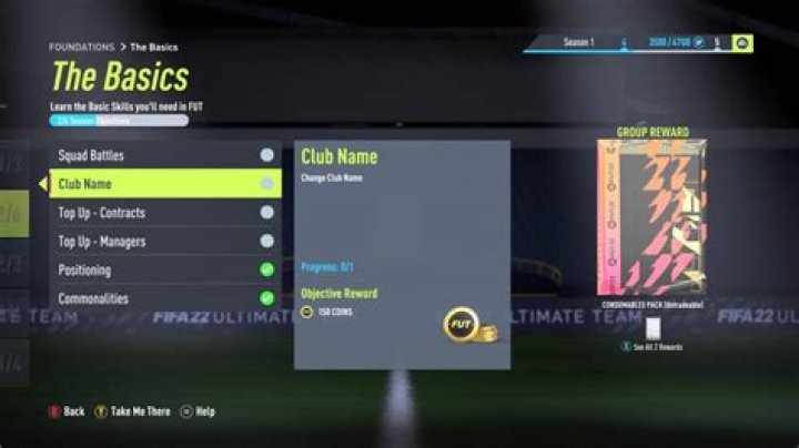 FIFA 22: How to Change Ultimate Team Squad Name