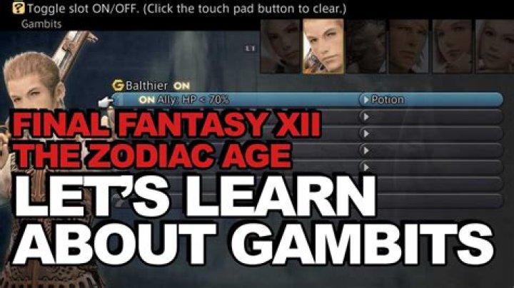 Final Fantasy XII Zodiac Age: How to Change and Set Gambits