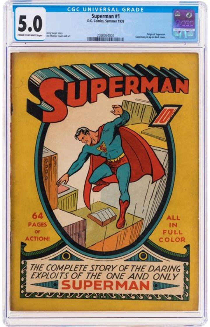First Comic Book Appearance of Superman Sells for Record-Breaking Price 