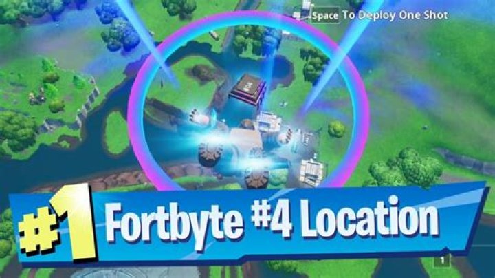 Fortbyte 4 Location: Rings Above Loot Lake with Plasma Trail Contrails