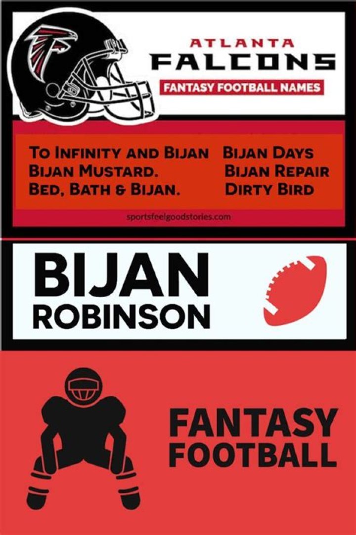 Funny Bijan Robinson Fantasy Team Names: A Comprehensive Guide