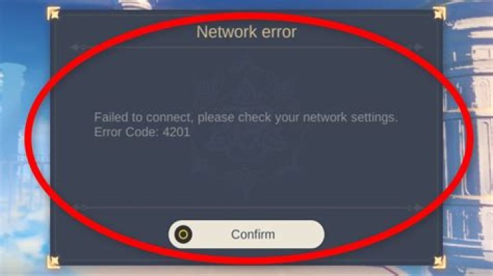 Genshin Impact Error Code 4201: What It Means & How to Fix It