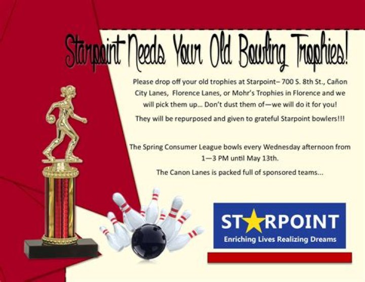 	HAUL OUT OLD BOWLING TROPHIES TO DONATE TO SPECIAL PROGRAM	