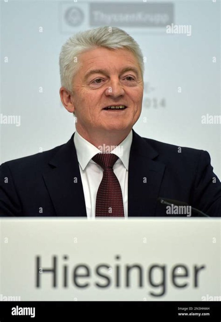 Heinrich Hiesinger Vermögen