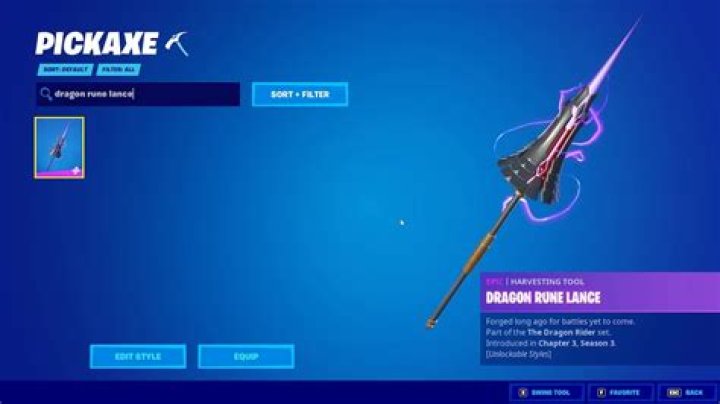 Here’s Why Fortnite’s Dragon Rune Lance Pickaxe Has Been Temporarily Disabled