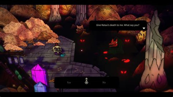 Hidden moons, evil fox guide in Cult of the Lamb