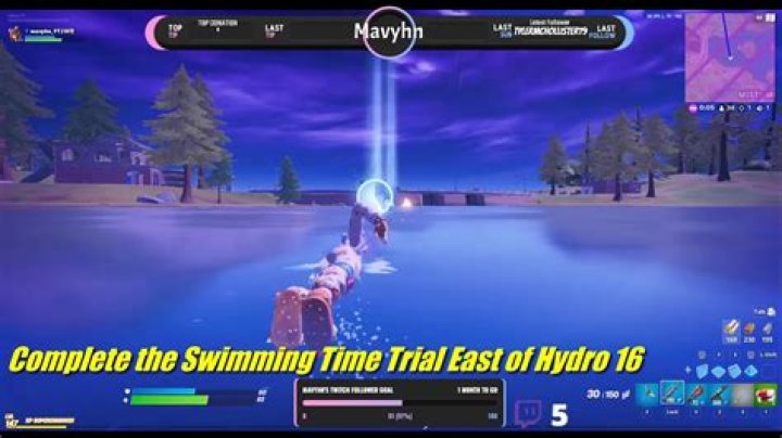 How to Complete Swimming Time Trial in Fortnite