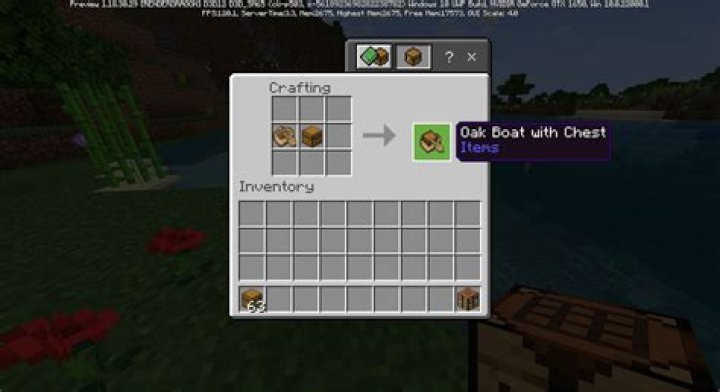How to Craft a Boat with a Chest in Minecraft
