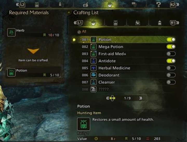 How to customize the radial menu in Monster Hunter Rise