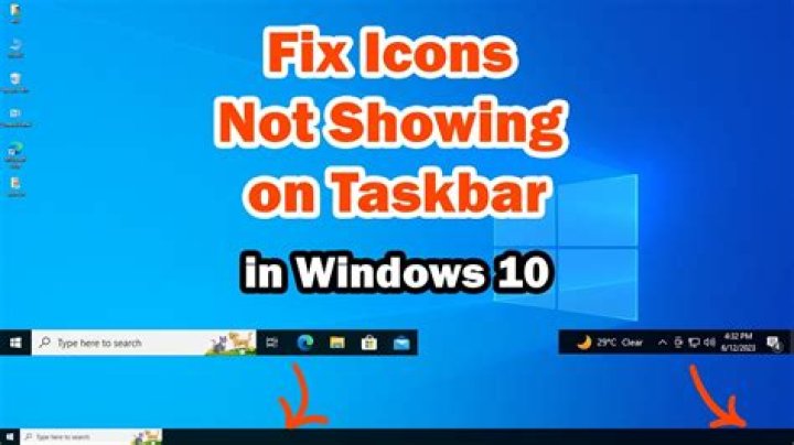 How to Fix Windows 10 Not Showing App Icons in the Taskbar