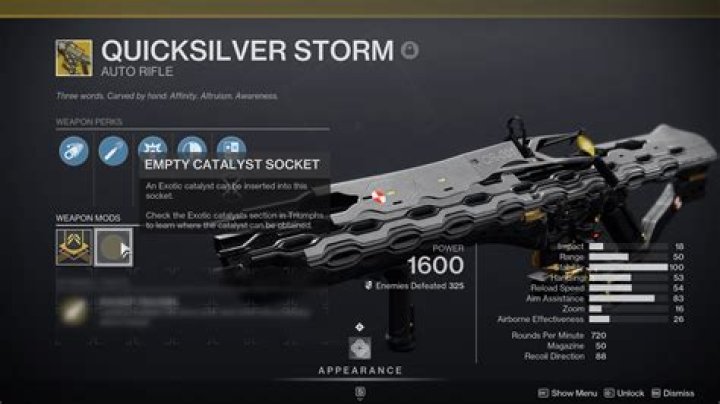 How To Get Quicksilver Storm Exotic Catalyst In Destiny 2 Lightfall