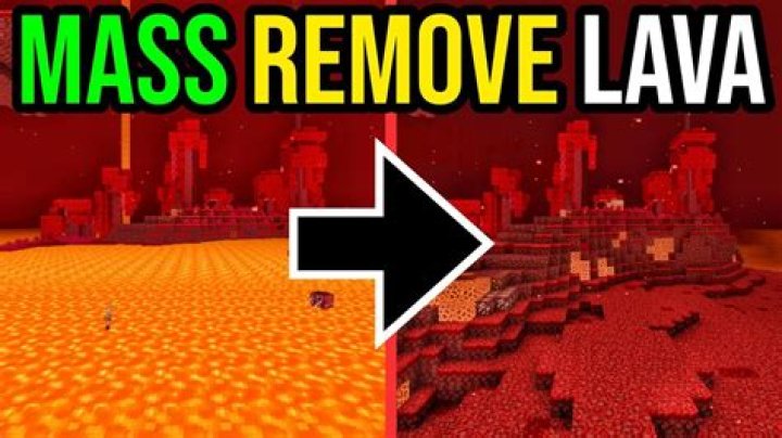 How to get rid of lava in Minecraft