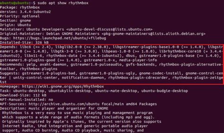 How to List Dependencies of a Package in Ubuntu