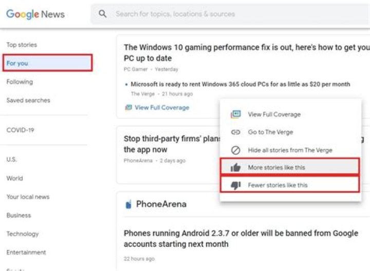 How to Personalize Your Google News Feed