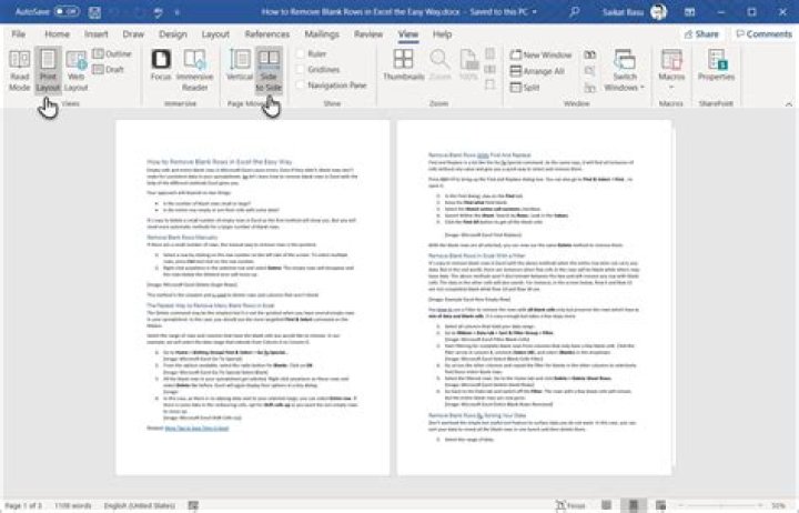 How to Read Pages Side-to-Side Like a Book in Microsoft Word