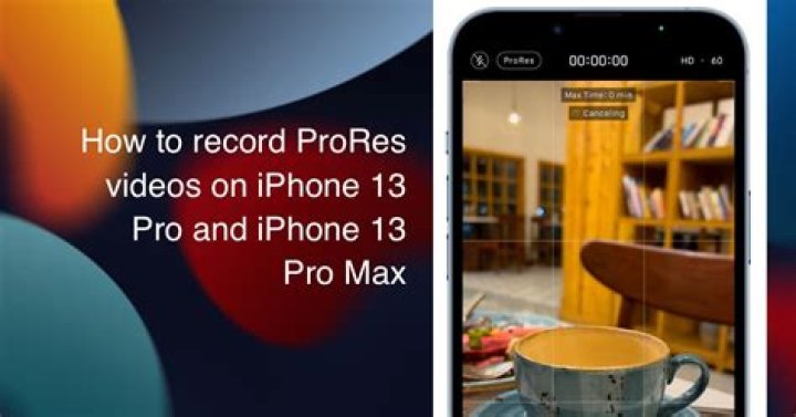 How to Record ProRes Video on iPhone 13 Pro