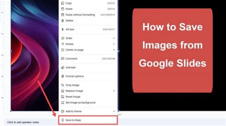 How to Save Images From Google Slides